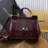Dolce & Gabban Lizard Pattern Sicilian Women's Bag-Purple-25cm  free shipping