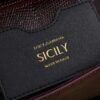 Dolce & Gabban Lizard Pattern Sicilian Women's Bag-Purple-25cm  free shipping