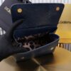 Dolce & Gabban Lizard Pattern Sicilian Women's Bag-Blue-20cm  free shipping