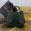 Dolce & Gabban Lizard Pattern Sicilian Women's Bag-Green-20cm  free shipping