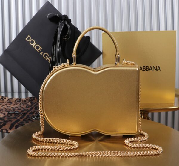 New💥 Dolce & Gabban Logo box - Small box-Gold-20cm with original box