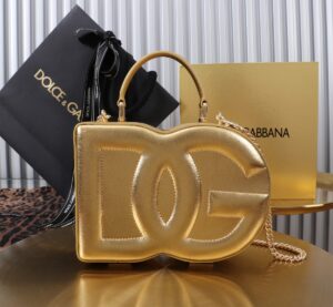 New💥 Dolce & Gabban Logo box - Small box-Gold-20cm with original box