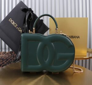 New💥 Dolce & Gabban Logo box - Small box-Green-20cm with original box