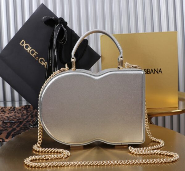 New💥 Dolce & Gabban Logo box - Small box-Silver-20cm with original box