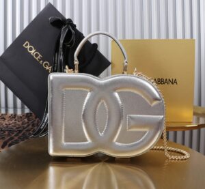 New💥 Dolce & Gabban Logo box - Small box-Silver-20cm with original box