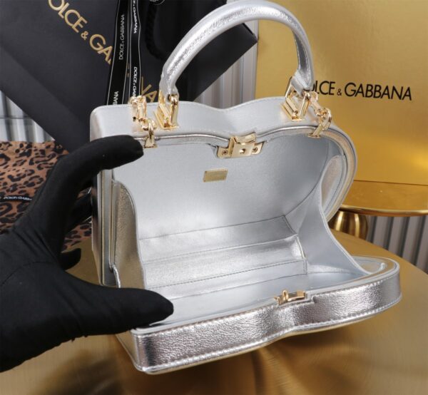 New💥 Dolce & Gabban Logo box - Small box-Silver-20cm with original box