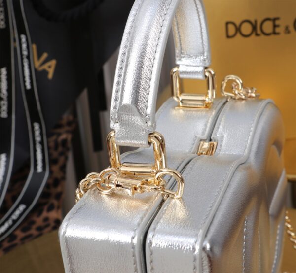 New💥 Dolce & Gabban Logo box - Small box-Silver-20cm with original box