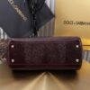 Dolce & Gabban Lizard Pattern Sicilian Women's Bag-Purple-25cm with original box free shipping