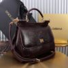Dolce & Gabban Lizard Pattern Sicilian Women's Bag-Purple-25cm with original box free shipping