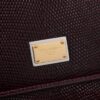 Dolce & Gabban Lizard Pattern Sicilian Women's Bag-Purple-25cm with original box free shipping