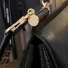 Dolce & Gabban Lizard Pattern Sicilian Women's Bag-Black-25cm with original box free shipping