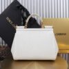 Dolce & Gabban Lizard Pattern Sicilian Women's Bag-White-25cm with original box free shipping