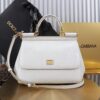 Dolce & Gabban Lizard Pattern Sicilian Women's Bag-White-25cm with original box free shipping