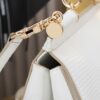 Dolce & Gabban Lizard Pattern Sicilian Women's Bag-White-25cm with original box free shipping