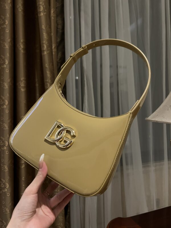 Dolce & Gabban Underarm Bag-Yellow-22cm with original box free shipping