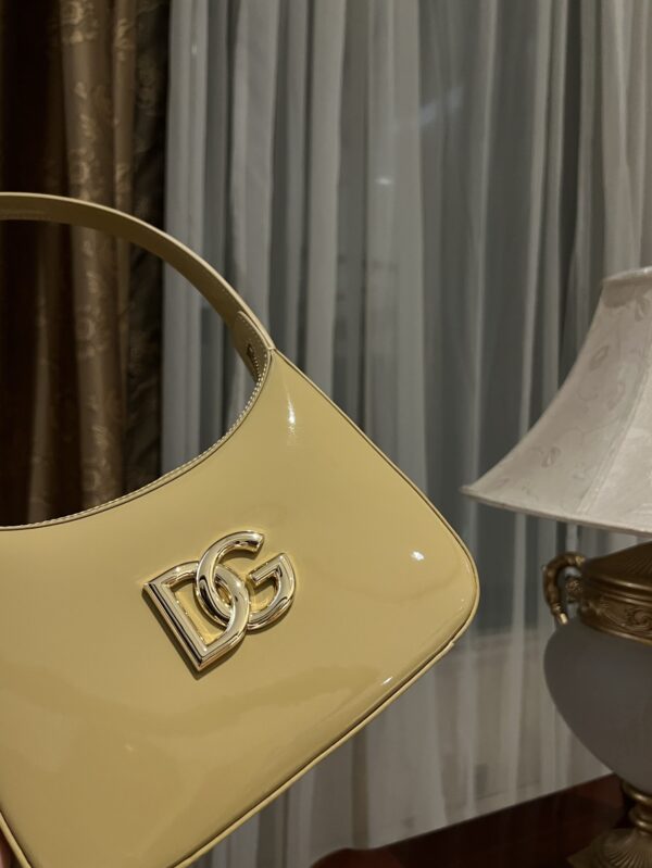 Dolce & Gabban Underarm Bag-Yellow-22cm with original box free shipping