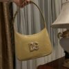 Dolce & Gabban Underarm Bag-Yellow-22cm with original box free shipping