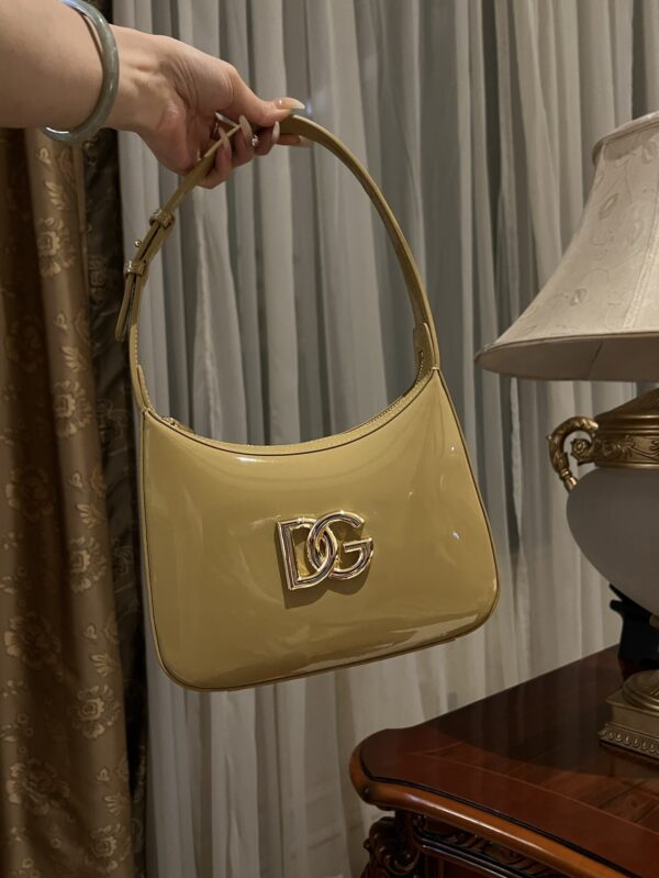 Dolce & Gabban Underarm Bag-Yellow-22cm with original box free shipping