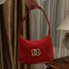 Dolce & Gabban Underarm Bag-Red-22cm with original box free shipping