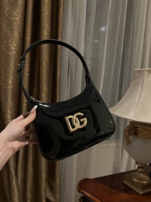 Dolce & Gabban Underarm Bag-Black-22cm with original box free shipping