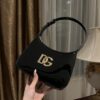 Dolce & Gabban Underarm Bag-Black-22cm with original box free shipping