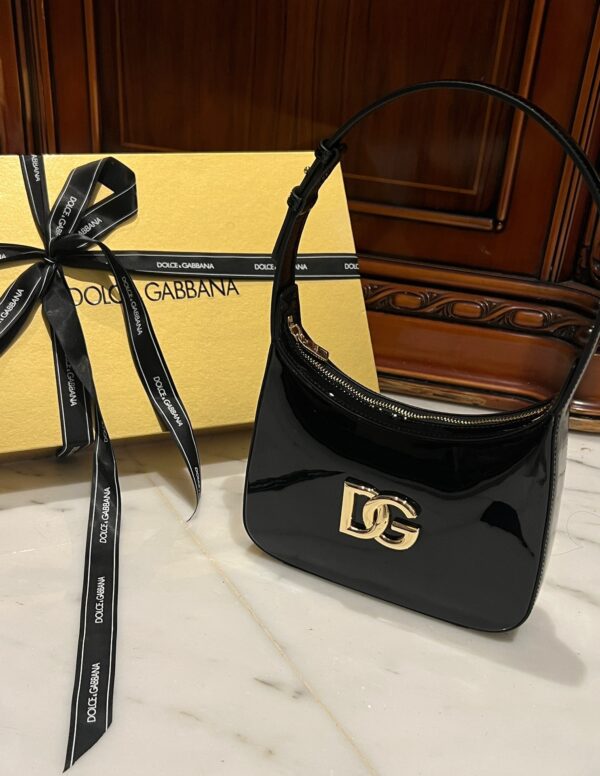 Dolce & Gabban Underarm Bag-Black-22cm with original box free shipping