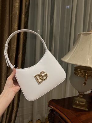 Dolce & Gabban Underarm Bag-White-22cm with original box free shipping