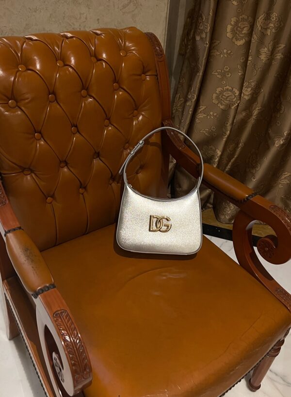 Dolce & Gabban Underarm Bag-Silver-22cm with original box free shipping