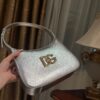 Dolce & Gabban Underarm Bag-Silver-22cm with original box free shipping