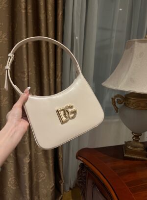 Dolce & Gabban Underarm Bag-White-22cm with original box free shipping