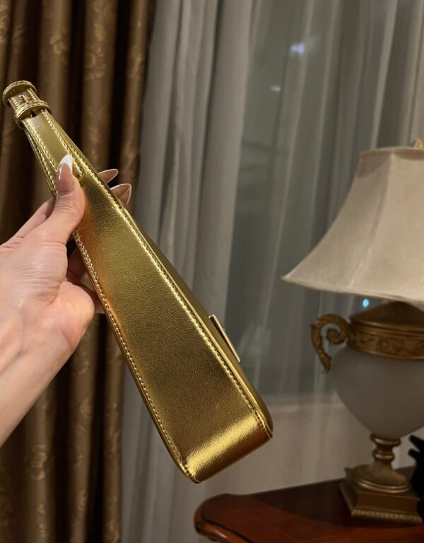 Dolce & Gabban Underarm Bag-Golden-22cm with original box free shipping
