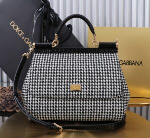 Dolce & Gabban  New Houndstooth -25cm With Original Box free shipping