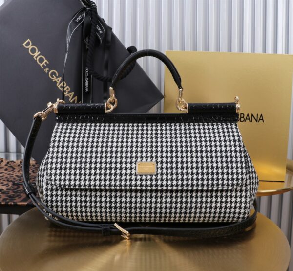 Dolce & Gabban  New Houndstooth -29cm With Original Box free shipping