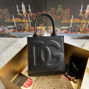 Dolce & Gabban  Shopping bag -Black-16.5cm  free shipping