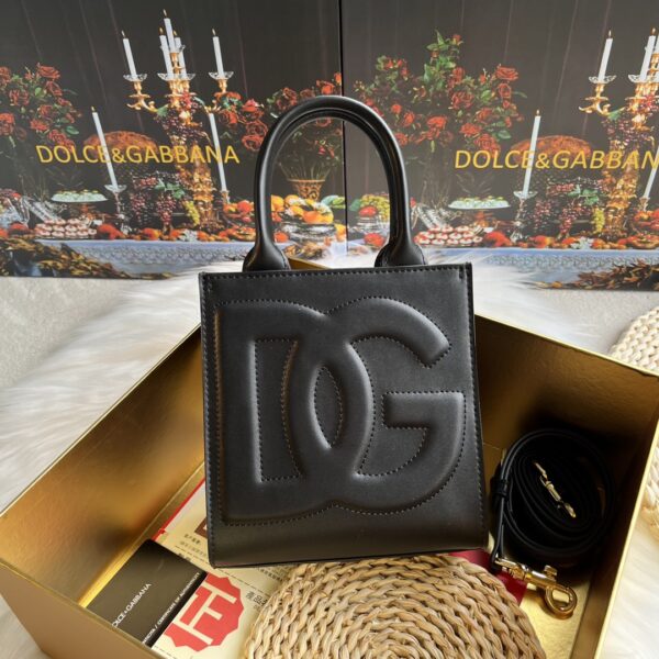 Dolce & Gabban  Shopping bag -Black-16.5cm  free shipping