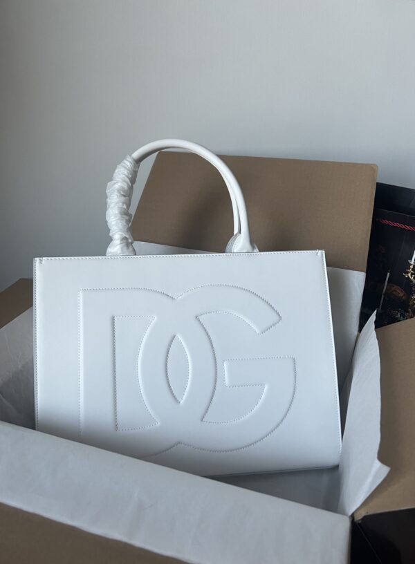 Dolce & Gabban  Shopping bag -White-37cm  free shipping