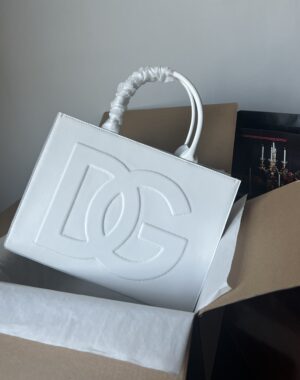 Dolce & Gabban  Shopping bag -White-37cm  free shipping