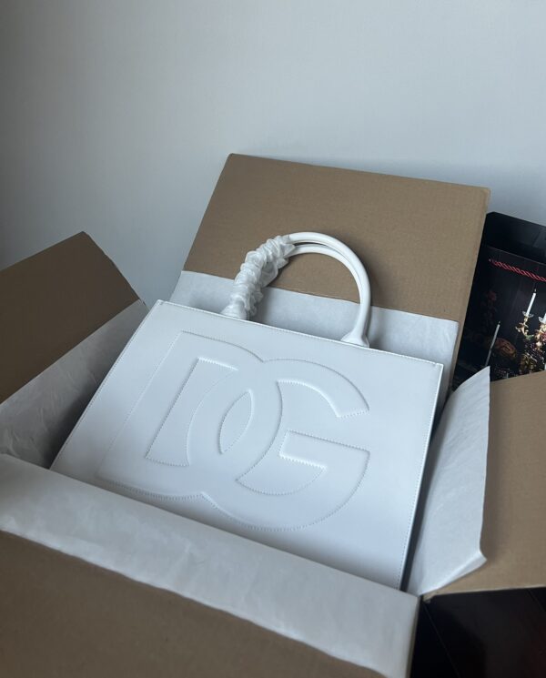 Dolce & Gabban  Shopping bag -White-37cm  free shipping