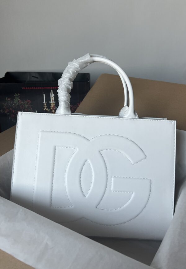 Dolce & Gabban  Shopping bag -White-37cm  free shipping