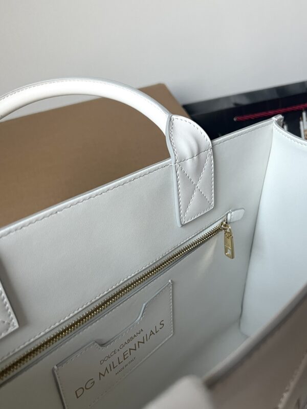Dolce & Gabban  Shopping bag -White-37cm  free shipping