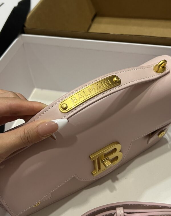 Balmain original single cowhide genuine leather  Women's Bag-23cm with original box free shipping