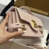 Balmain original single cowhide genuine leather  Women's Bag-23cm with original box free shipping