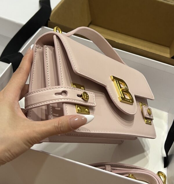 Balmain original single cowhide genuine leather  Women's Bag-23cm with original box free shipping