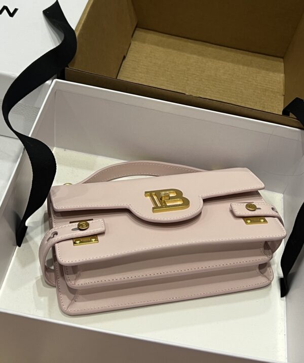 Balmain original single cowhide genuine leather  Women's Bag-23cm with original box free shipping