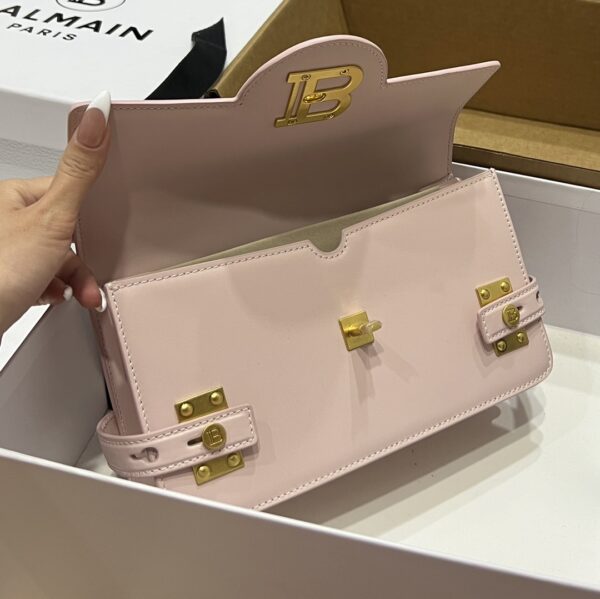 Balmain original single cowhide genuine leather  Women's Bag-23cm with original box free shipping