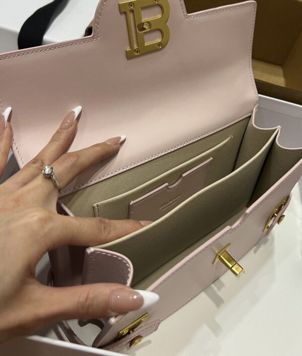 Balmain original single cowhide genuine leather  Women's Bag-23cm with original box free shipping