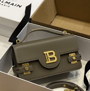 Balmain original single cowhide genuine leather  Women's Bag-23cm with original box free shipping