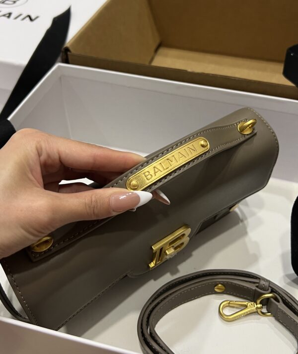 Balmain original single cowhide genuine leather  Women's Bag-23cm with original box free shipping