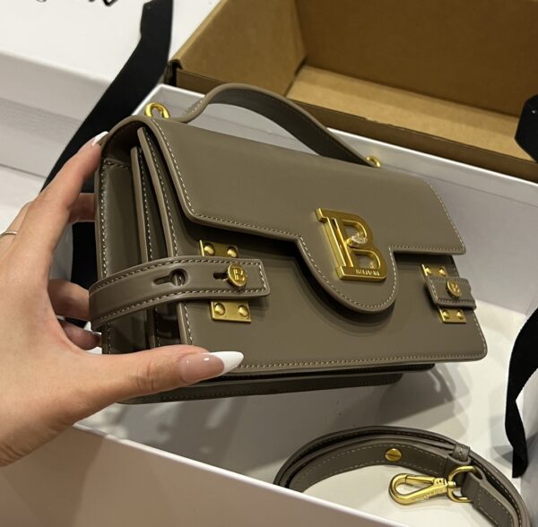 Balmain original single cowhide genuine leather  Women's Bag-23cm with original box free shipping