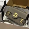 Balmain original single cowhide genuine leather  Women's Bag-23cm with original box free shipping